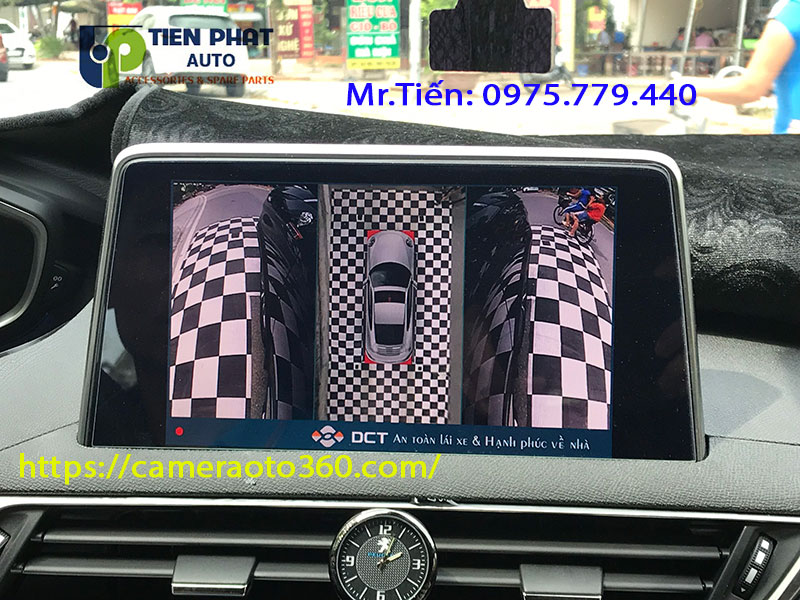 Lắp Camera 360 Độ DCT Bản T3 Cho Xe Peugeot 5008 Tận Nhà