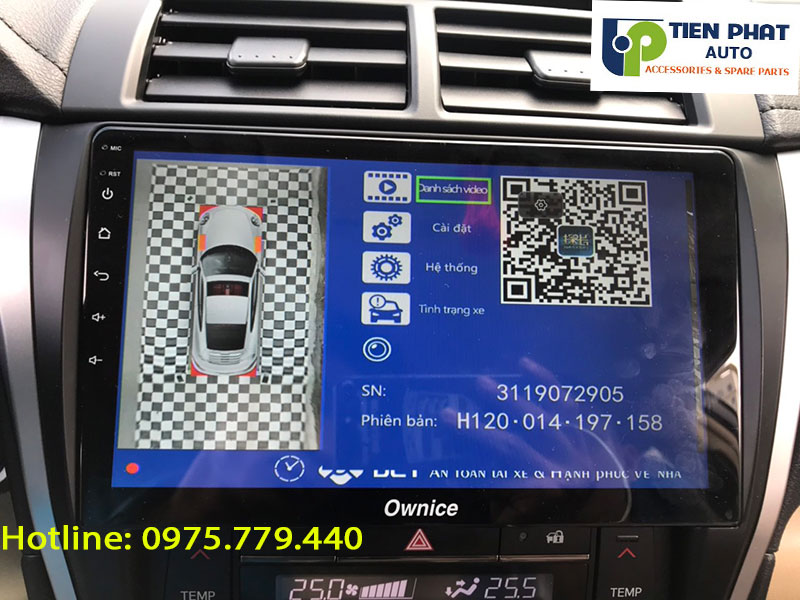 LẮP CAMERA 360 ĐỘ DCT CHÍNH HÃNG CHO CAMRY 2014| BẢN T3 CHUẨN NHẤT