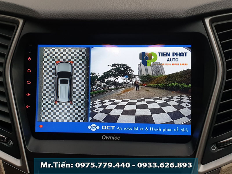 LẮP CAMERA 360 ĐỘ DCT CHO XE HUYNDAI SANTAFE