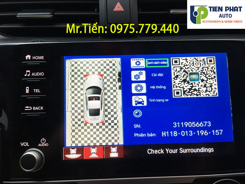 Lắp Đặt Camera 360 Độ Cho Xe Honda Civic Loại Tốt Nhất Hiện Nay