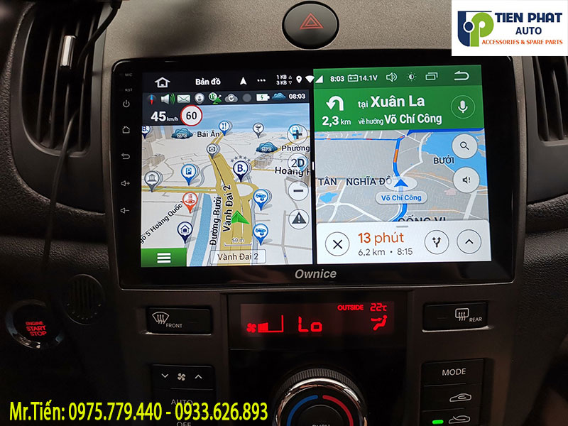 LẮP ĐẶT MÀN HÌNH DVD ANDROID CHO XE KIA FORTE BẢN AT 2012 TẠI CẦN THƠ