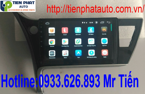 Lắp Đặt Màn Hình DVD Chạy Android Cho Toyota Altis Đời 2018