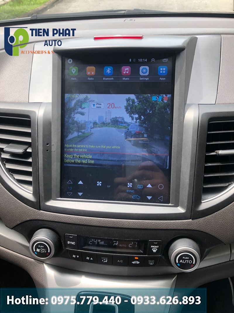 Lắp Đặt Màn Hình Tesla Cao Cấp Cho Xe Honda Crv 2015