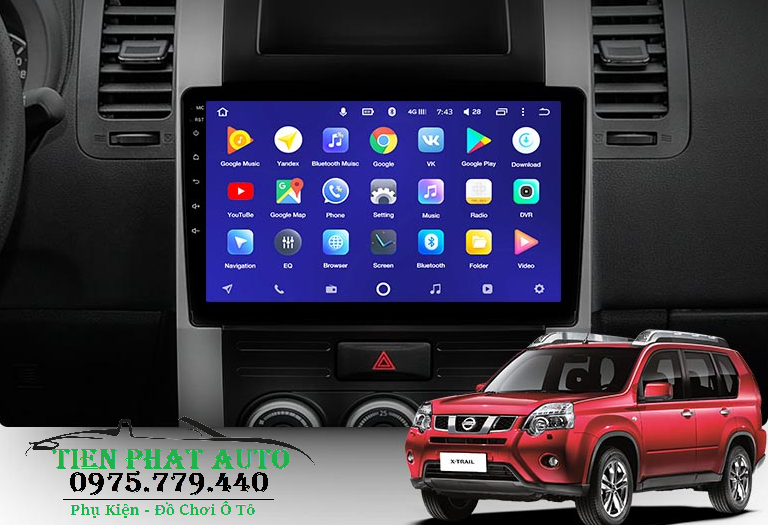 Lắp Màn Hình Android Teyes CC2 Cho Nissan X-Trail
