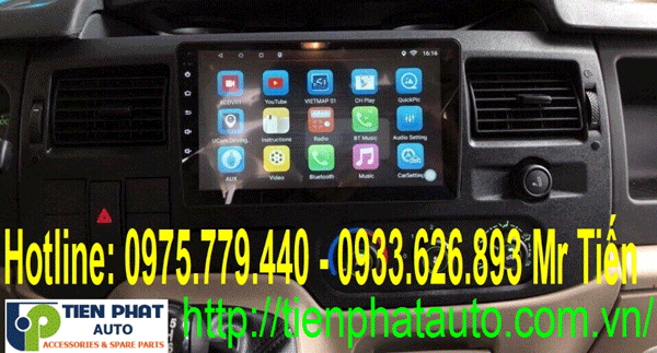 Lắp Màn Hình DVD Chạy Android Cho Ford Transit 2013-2018 - Hàng Chính Hãng