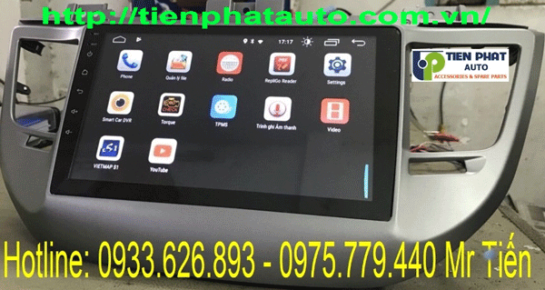 Lắp Màn Hình DVD Cho Android Cho Huyndai Tucson 2018 Bảo Hành 01 Năm