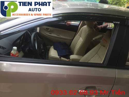 Lắp Viền Che Mưa Chỉ Mạ Cho Toyoa Vios 2017 Lắp Đặt Tận Nơi