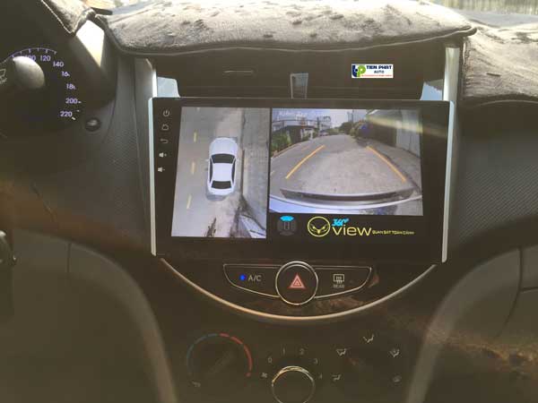 Lắp Camera 360 Oview Chất Lượng Cao Cho Huyndai Acent 2011-2015