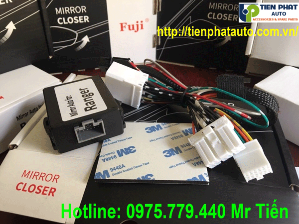 Lên Kính Gập Gương Tự Động Cho Ford Ranger 2018-2019