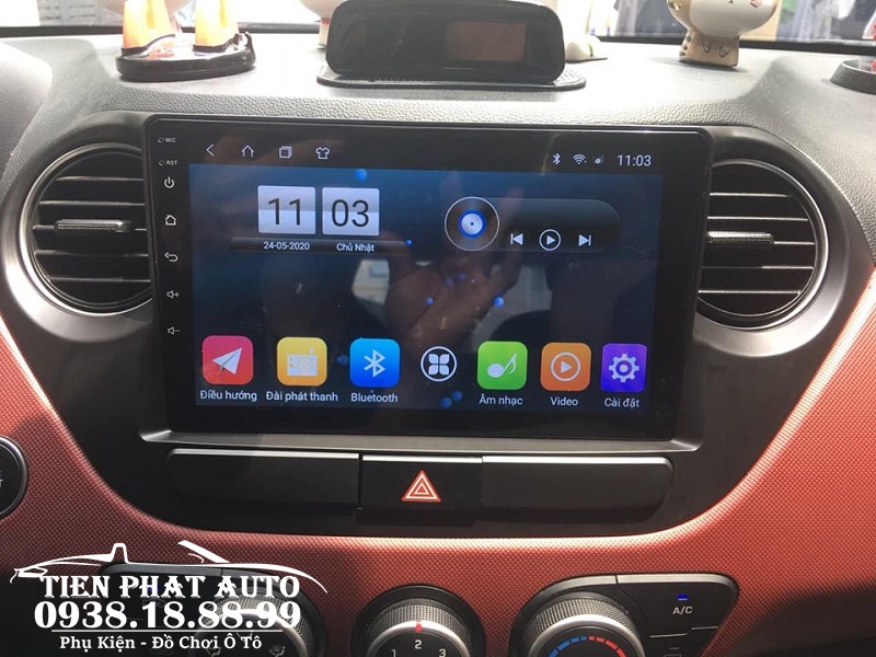 Màn Hình DVD Android Cho Hyundai I10 2014-2018 - Đầu DVD Android Chạy Sim 4G