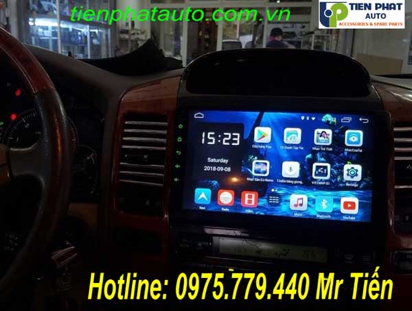 Màn Hình DVD Android Cho Toyota Prado 2005 Mới Nhất Có Sim 4G Tại Tp.HCM