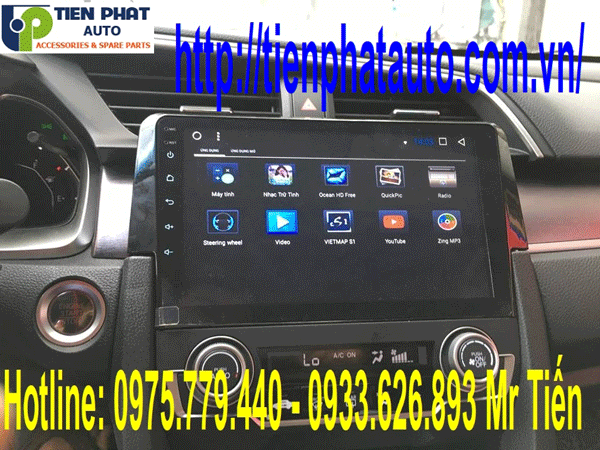 Màn Hình DVD Chạy Android Cho Honda Civic 2017-2019 Lắp Đặt Nhanh Chóng