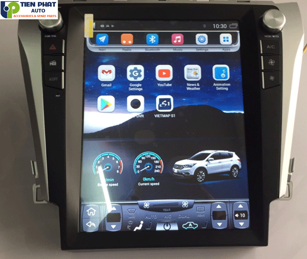 Màn Hình DVD Tesla Cao Cấp Chạy Android Cho Camry 2016-2018