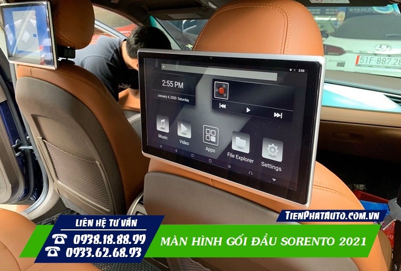 Màn Hình Gối Đầu Kia Sorento 2021