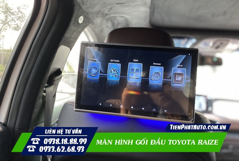 Màn Hình Gối Đầu Toyota Raize