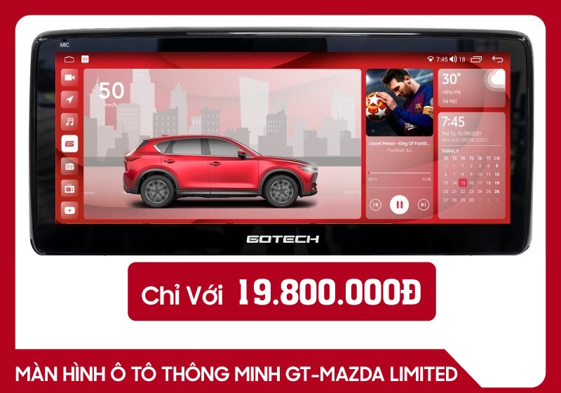 Màn Hình Android Gotech GT Mazda Limited
