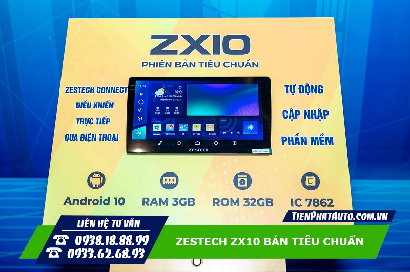 Màn Hình Zestech ZX10 Bản Tiêu Chuẩn