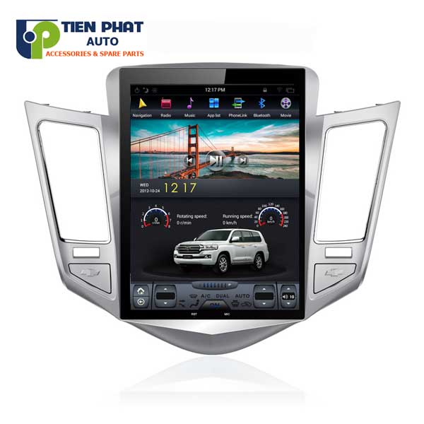Màn Hình DVD Tesla Cao Cấp 10 inch Cho Chevrolet Cruze Tại Tp.Hcm