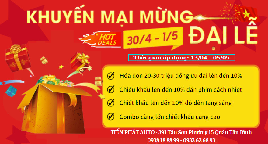 Ưu Đãi Giảm Giá Đến 10% Nhân Dịp Lễ 30/04  - 01/05