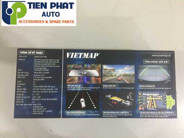 Vietmap G79 Dẫn Đường Tích Hợp Ghi Hình 5 Trong 1 Cho Toyota Venza