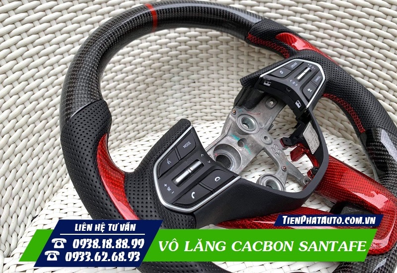 Vô Lăng Cacbon Hyundai Santafe